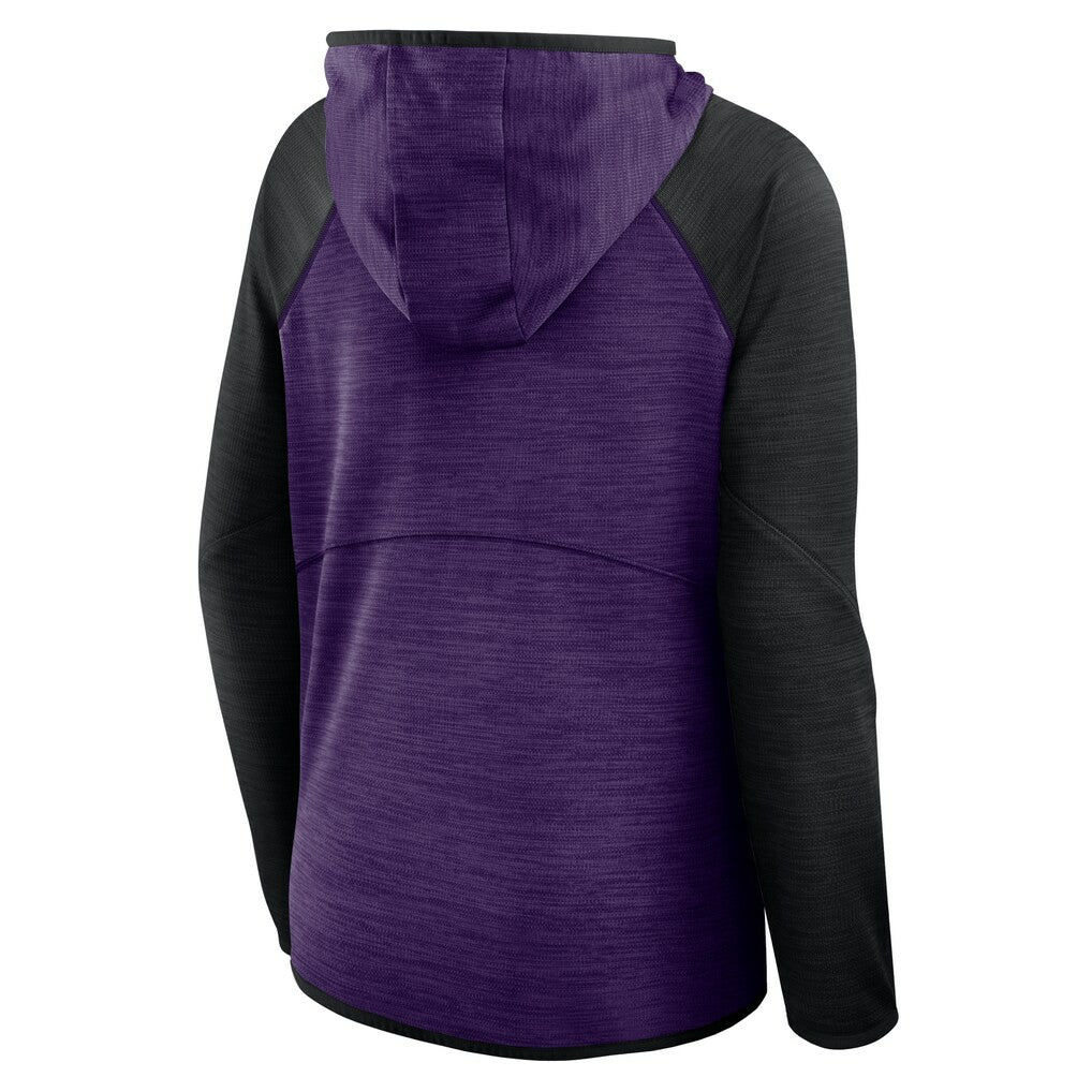 Fanatics Baltimore Ravens Women's Plus Size End Around Pass Full-Zip Hoodie Purple
