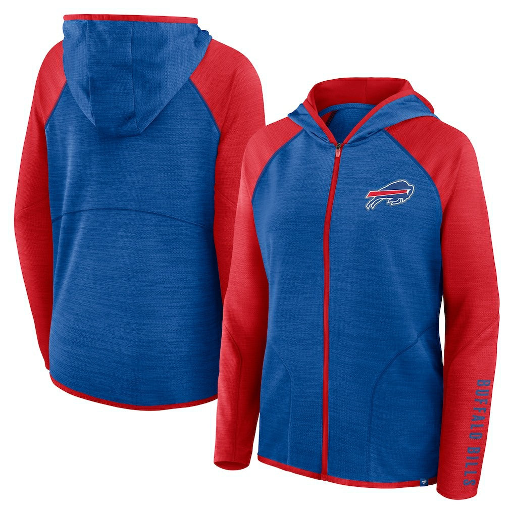 Fanatics Buffalo Bills Women's Plus Size End Around Pass Full-Zip Hoodie Royal