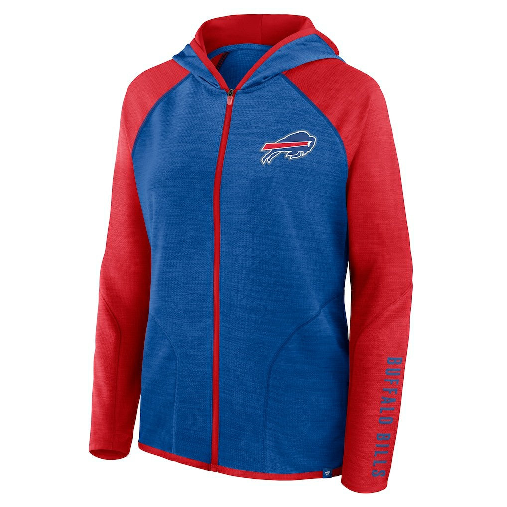 Fanatics Buffalo Bills Women's Plus Size End Around Pass Full-Zip Hoodie Royal