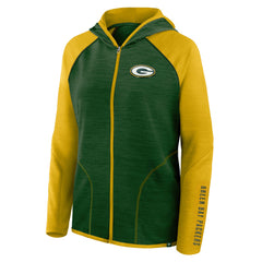 Fanatics Green Bay Packers Women's Plus Size End Around Pass Full-Zip Hoodie Green
