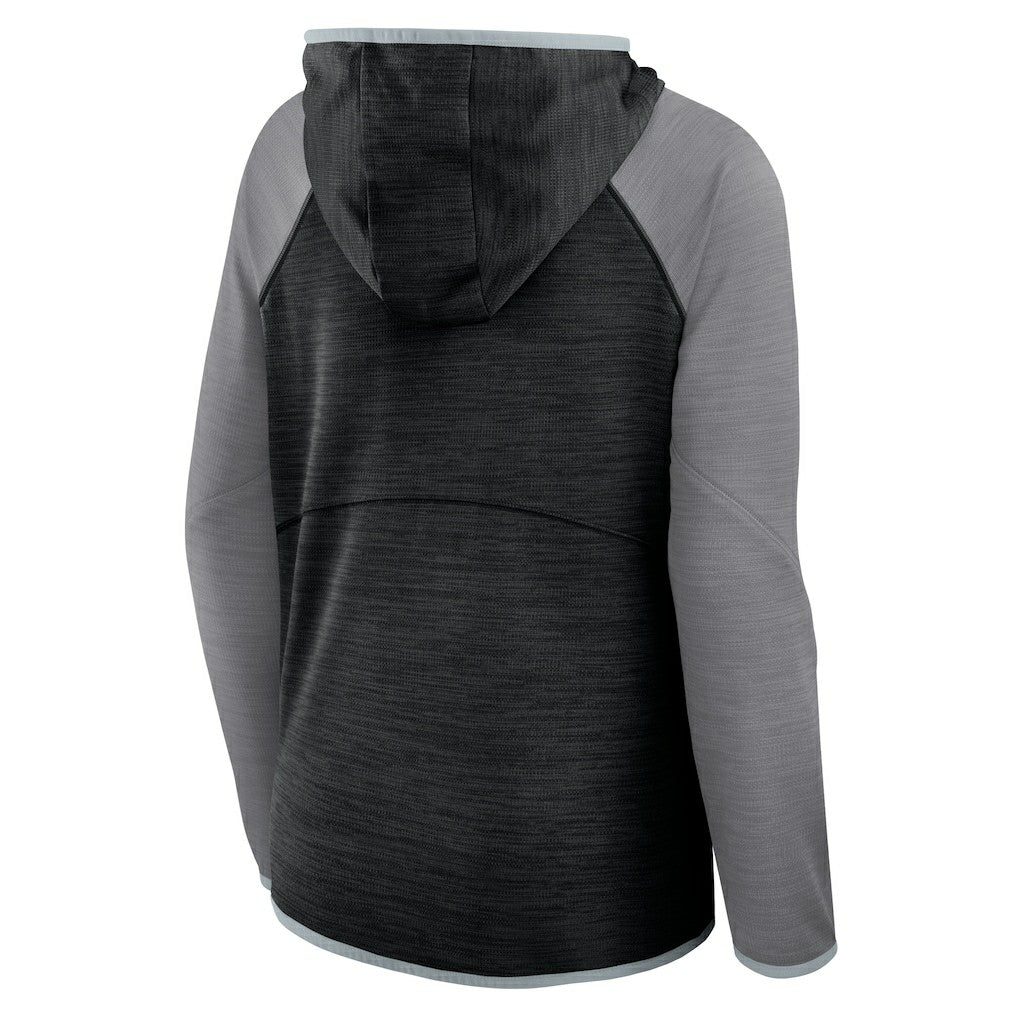 Fanatics Las Vegas Raiders Women's Plus Size End Around Pass Full-Zip Hoodie Black