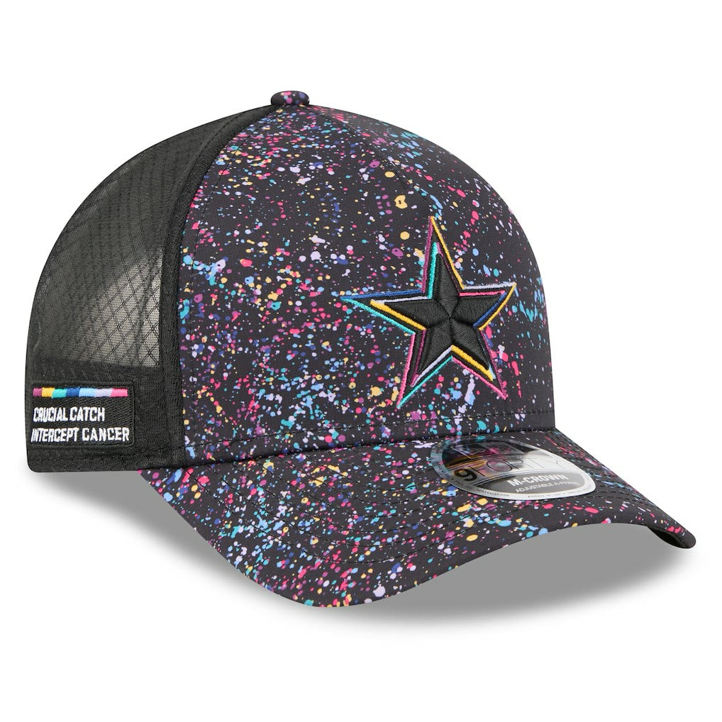 Dallas Cowboys New Era 2025 NFL Crucial Catch 9FORTY Adjustable Hat Black
