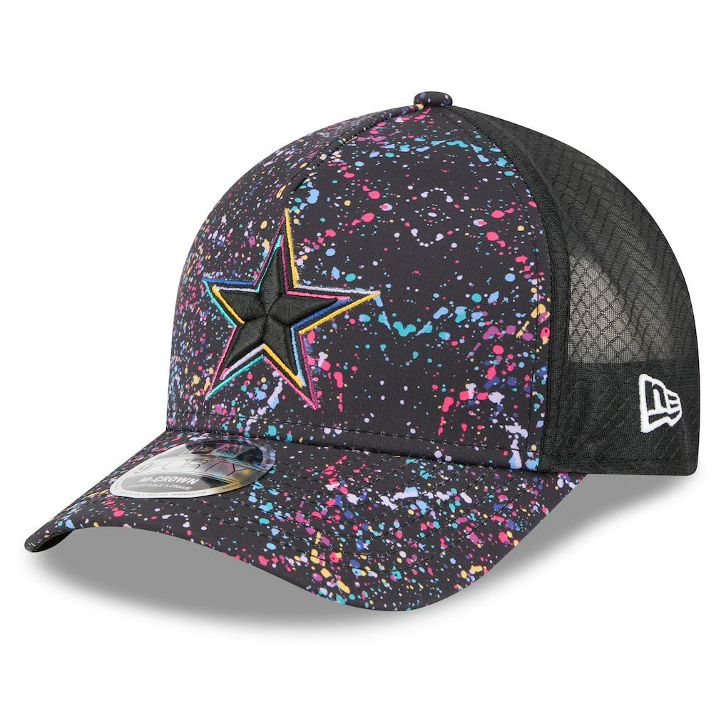 Dallas Cowboys New Era 2025 NFL Crucial Catch 9FORTY Adjustable Hat Black