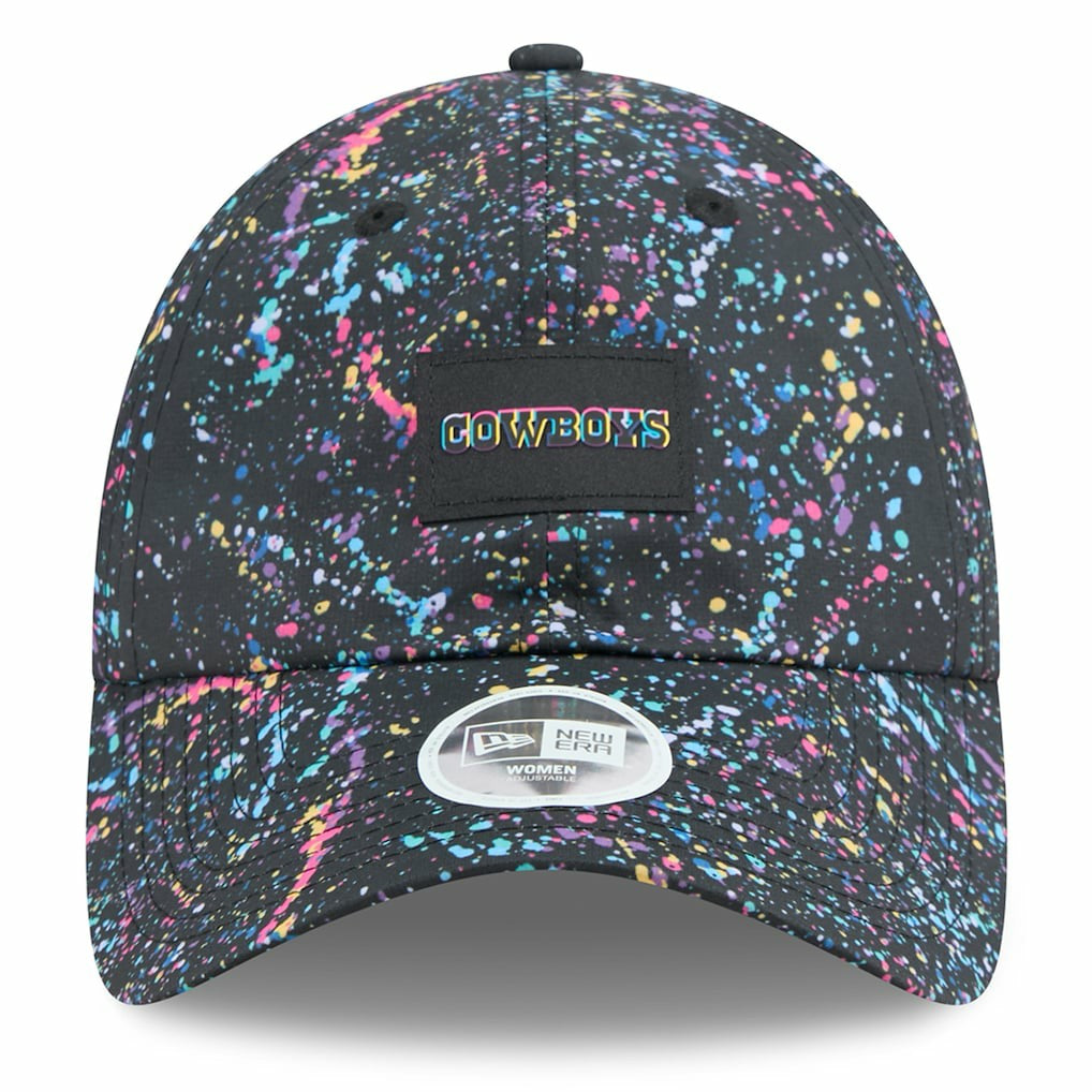 Dallas Cowboys New Era Women's 2025 NFL Crucial Catch Pony Tail Adjustable Hat Black