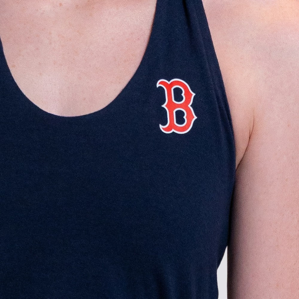 Boston Red Sox Lusso Women's Noelle V-Neck Tank Top - Navy - MLB Online