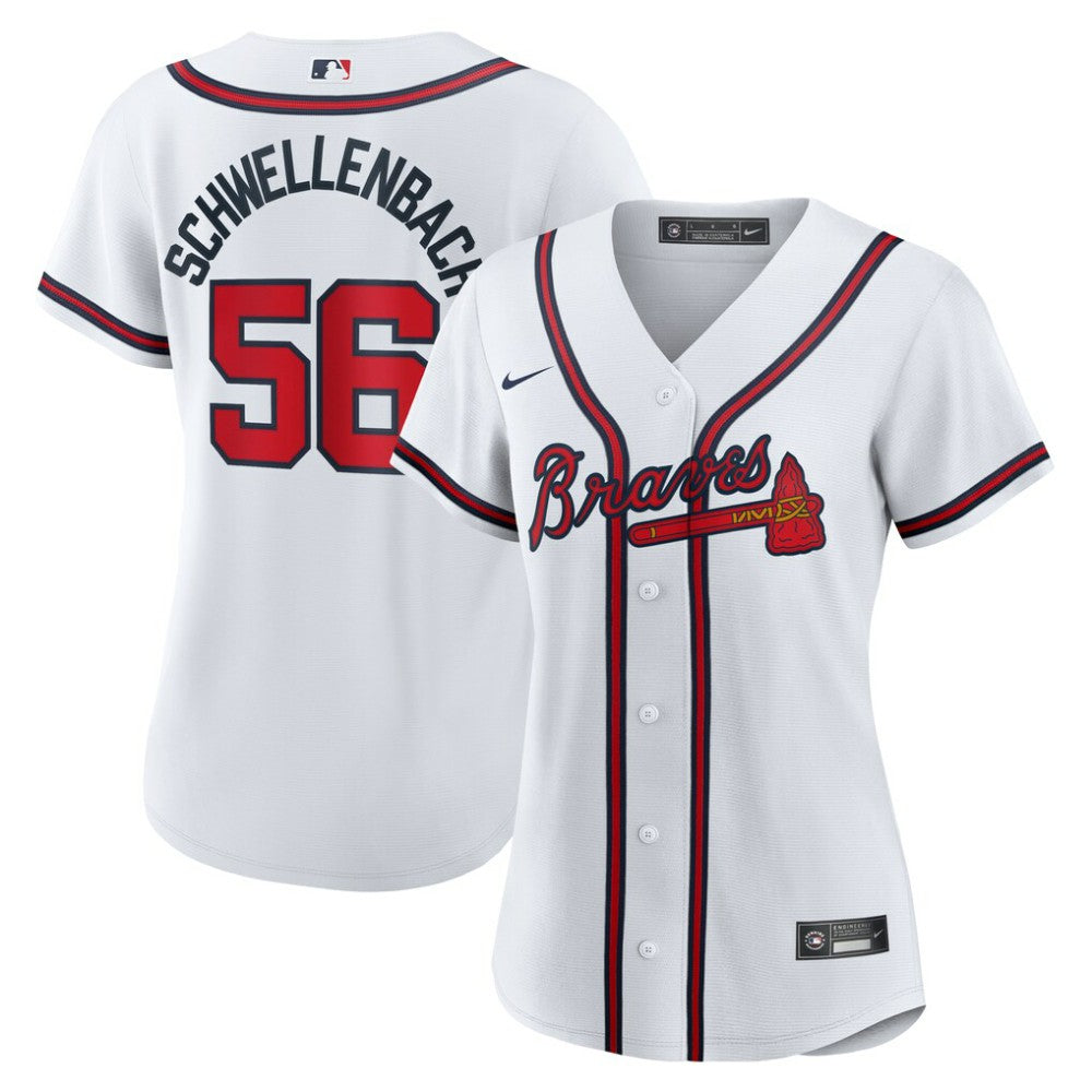 Spencer Schwellenbach Atlanta Braves Nike Women's Home Replica Jersey - White - Nike Sale
