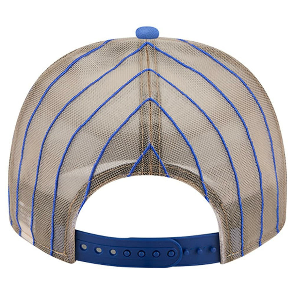 Atlanta Braves New Era Vintage Arched Foam Front 9FIFTY A-Frame Adjustable Trucker Hat - Royal - New Era Sale