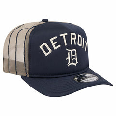 Detroit Tigers New Era Vintage Arched Foam Front 9FIFTY A-Frame Adjustable Trucker Hat - Navy - New Era Discount