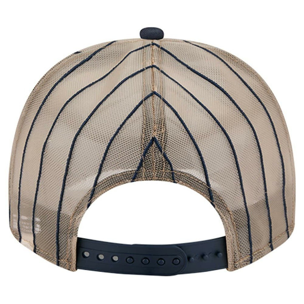 Detroit Tigers New Era Vintage Arched Foam Front 9FIFTY A-Frame Adjustable Trucker Hat - Navy - New Era Discount