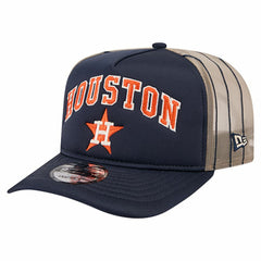 Houston Astros New Era Vintage Arched Foam Front 9FIFTY A-Frame Adjustable Trucker Hat - Navy - New Era on Sale