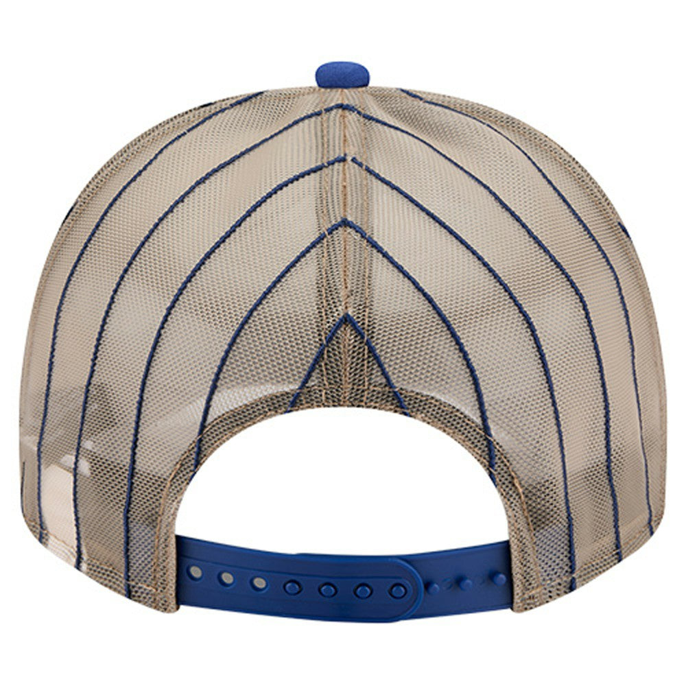 Milwaukee Brewers New Era Vintage Arched Foam Front 9FIFTY A-Frame Adjustable Trucker Hat - Royal - New Era Lifestyle