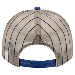 Milwaukee Brewers New Era Vintage Arched Foam Front 9FIFTY A-Frame Adjustable Trucker Hat - Royal - New Era Lifestyle