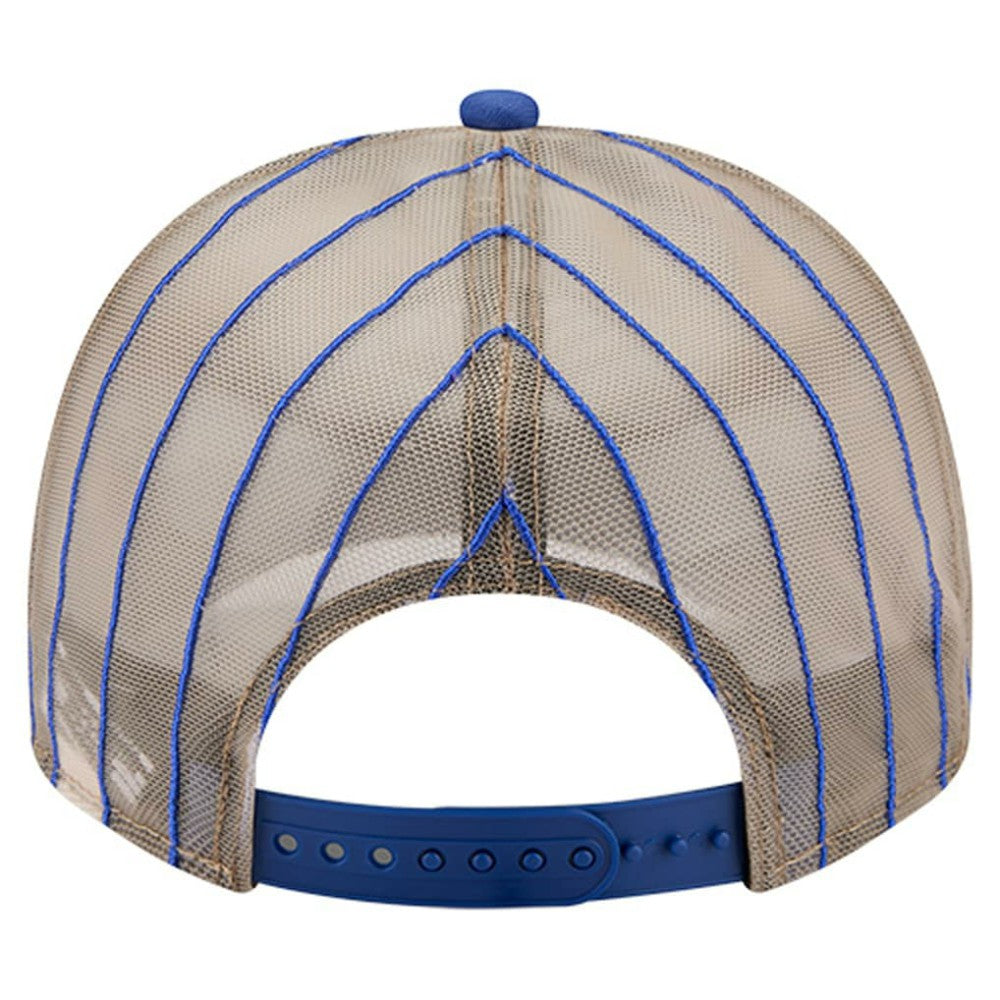 New York Mets New Era Vintage Arched Foam Front 9FIFTY A-Frame Adjustable Trucker Hat - Royal - New Era Discount