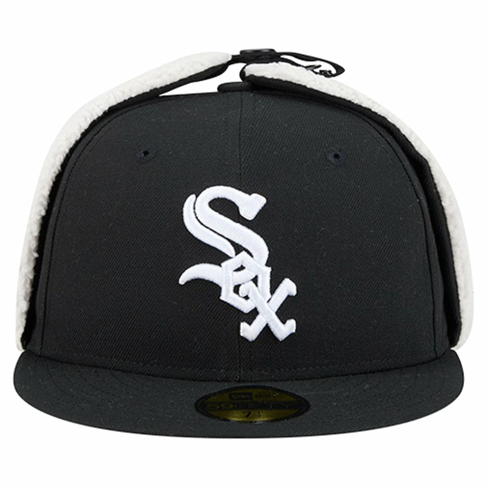 Chicago White Sox New Era Dog Ear Classic 59FIFTY Fitted Hat - Black - New Era Discount