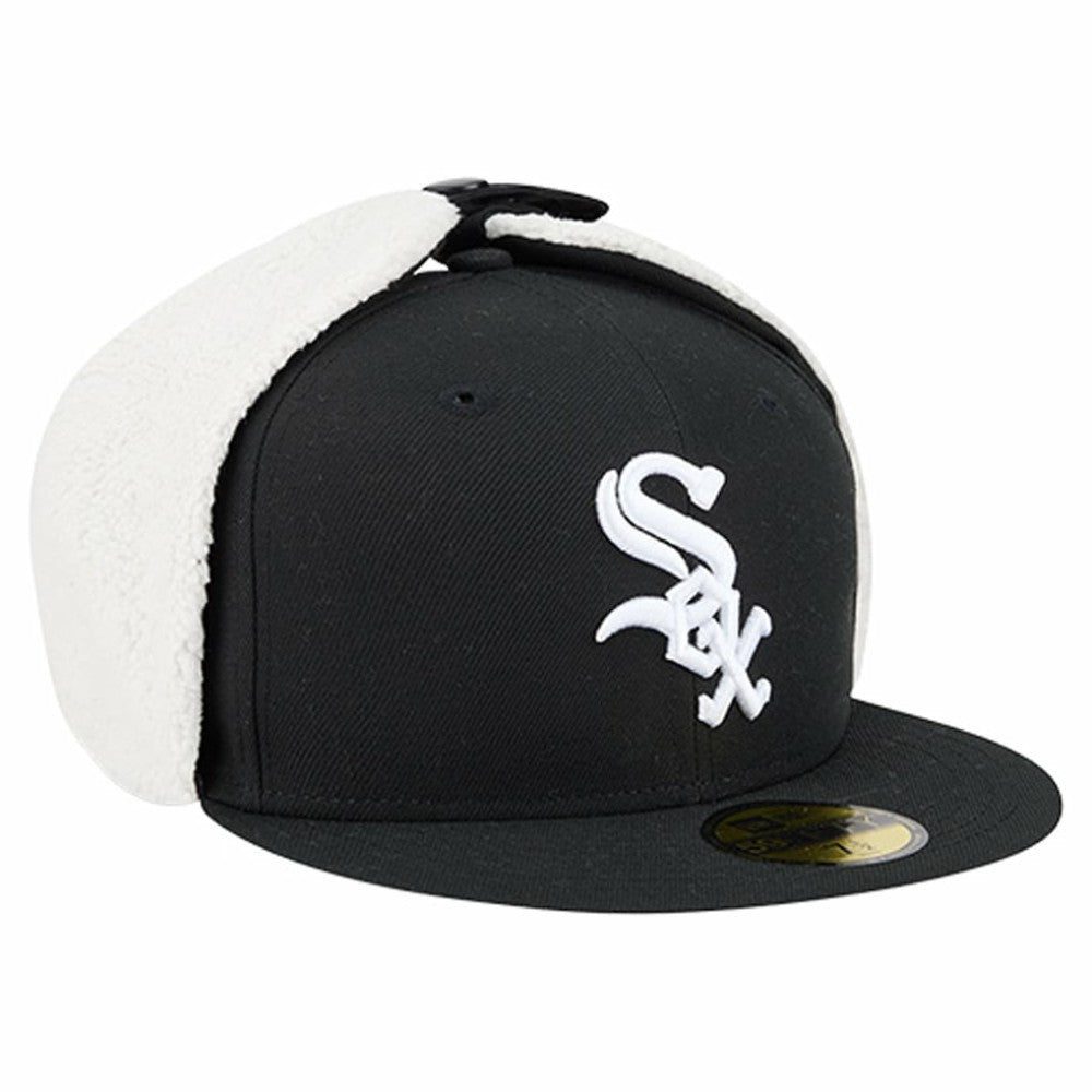 Chicago White Sox New Era Dog Ear Classic 59FIFTY Fitted Hat - Black - New Era Discount