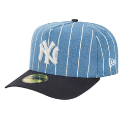 New York Yankees New Era Parallel A-Frame 59FIFTY Fitted Hat - Blue/Navy - New Era Sale