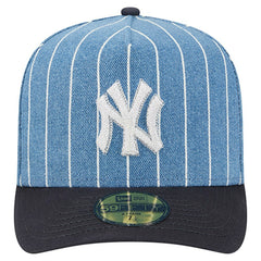 New York Yankees New Era Parallel A-Frame 59FIFTY Fitted Hat - Blue/Navy - New Era Sale