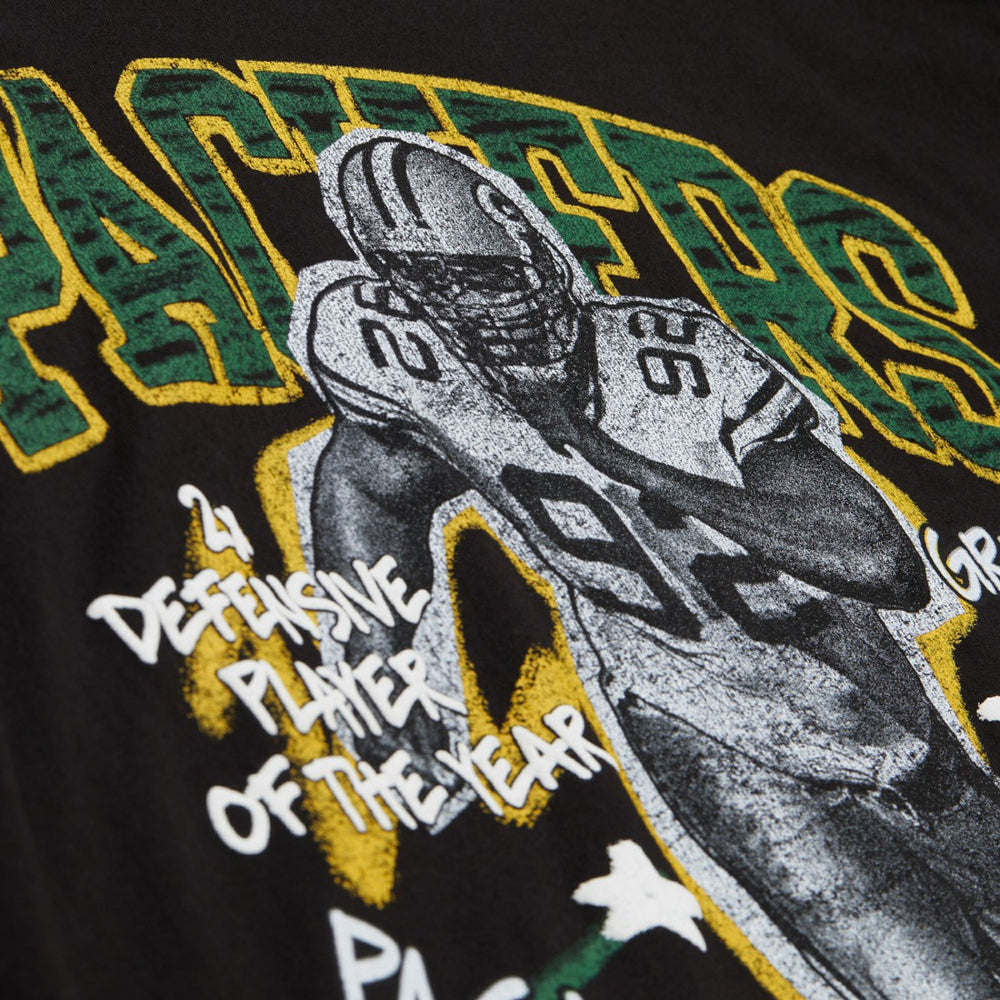 Mitchell & Ness Reggie White Green Bay Packers Chalked Up Player Graphic T-Shirt Black