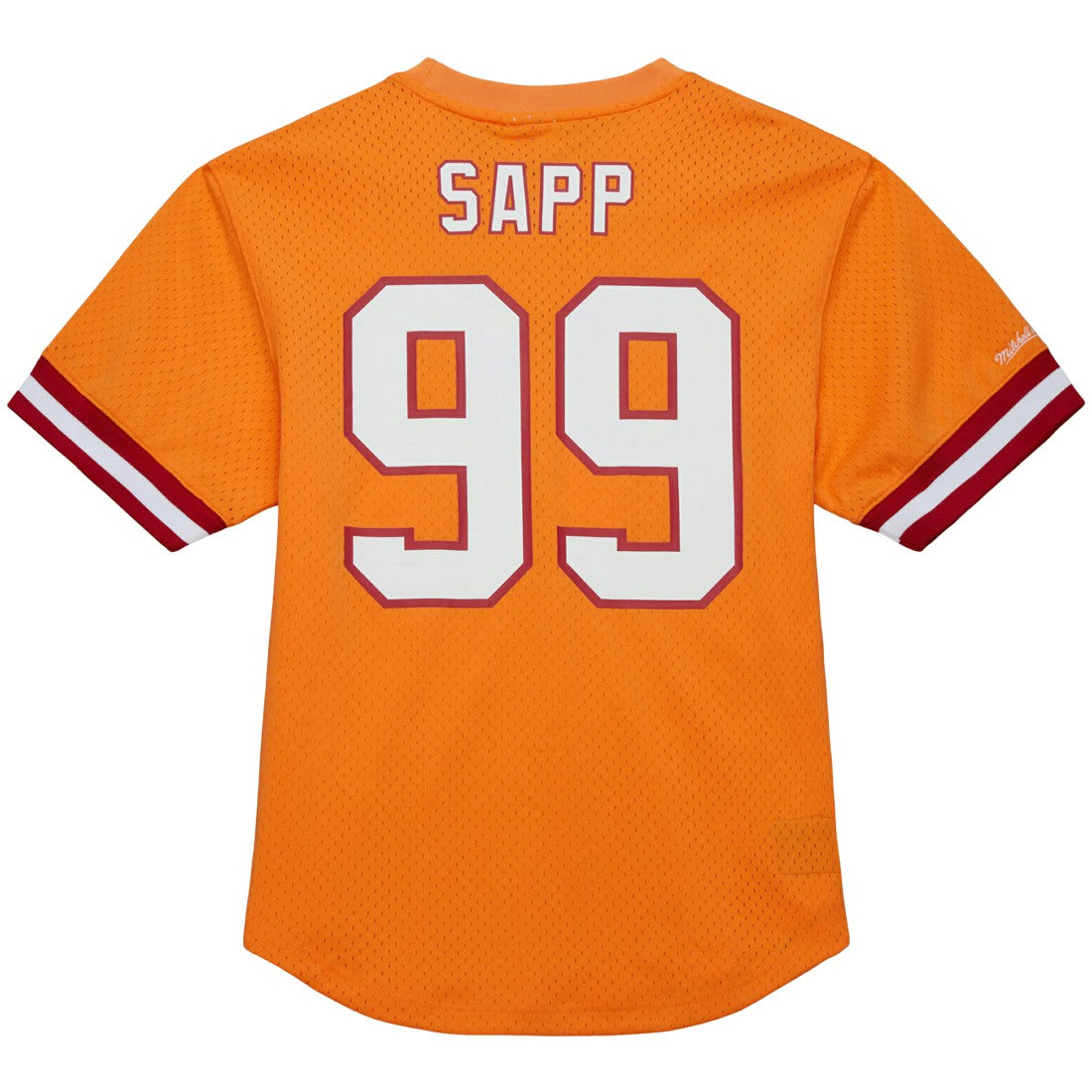 Mitchell & Ness Warren Sapp Tampa Bay Buccaneers Retired Player Name & Number Mesh Top Orange