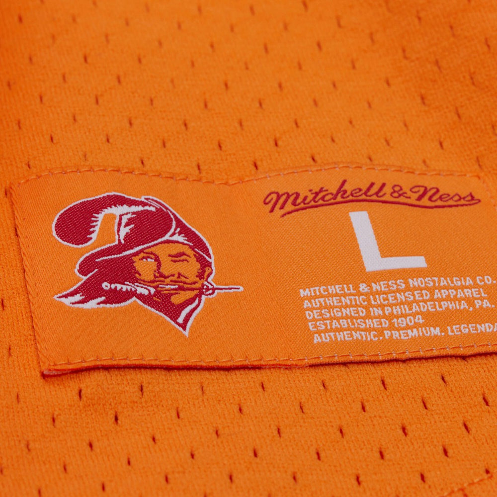 Mitchell & Ness Warren Sapp Tampa Bay Buccaneers Retired Player Name & Number Mesh Top Orange