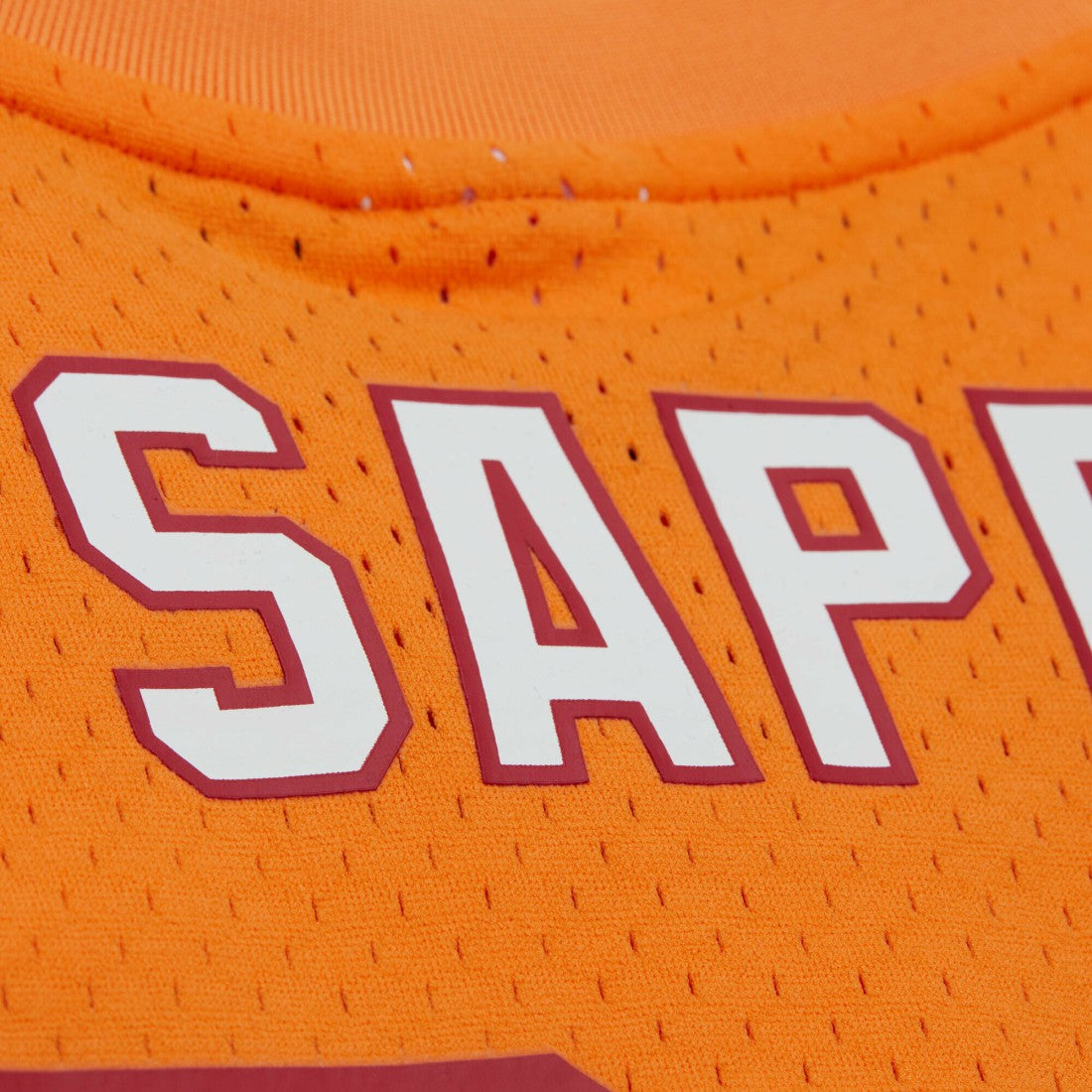 Mitchell & Ness Warren Sapp Tampa Bay Buccaneers Retired Player Name & Number Mesh Top Orange