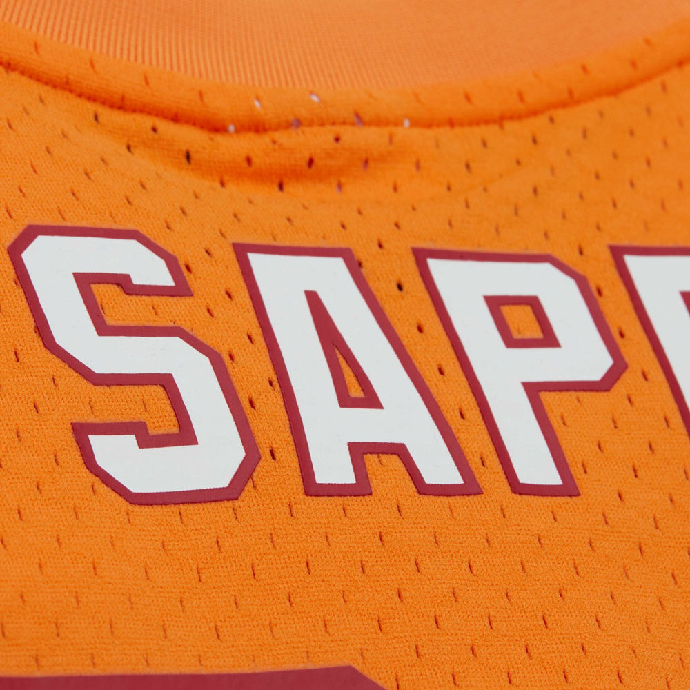 Mitchell & Ness Warren Sapp Tampa Bay Buccaneers Retired Player Name & Number Mesh Top Orange