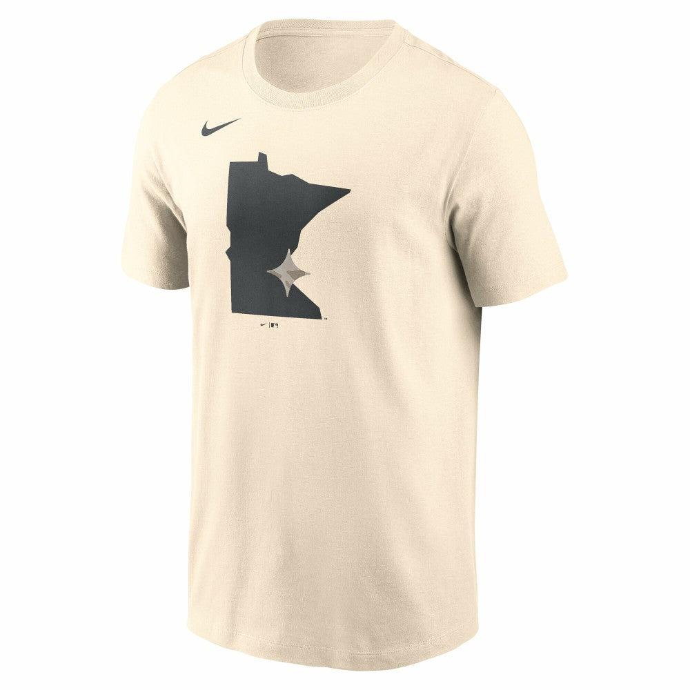 Minnesota Twins Nike Camo Logo T-Shirt - Cream - Nike Lifestyle