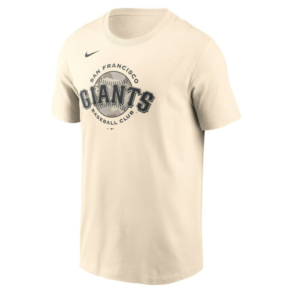 San Francisco Giants Nike Camo Logo T-Shirt - Cream - Nike on Sale