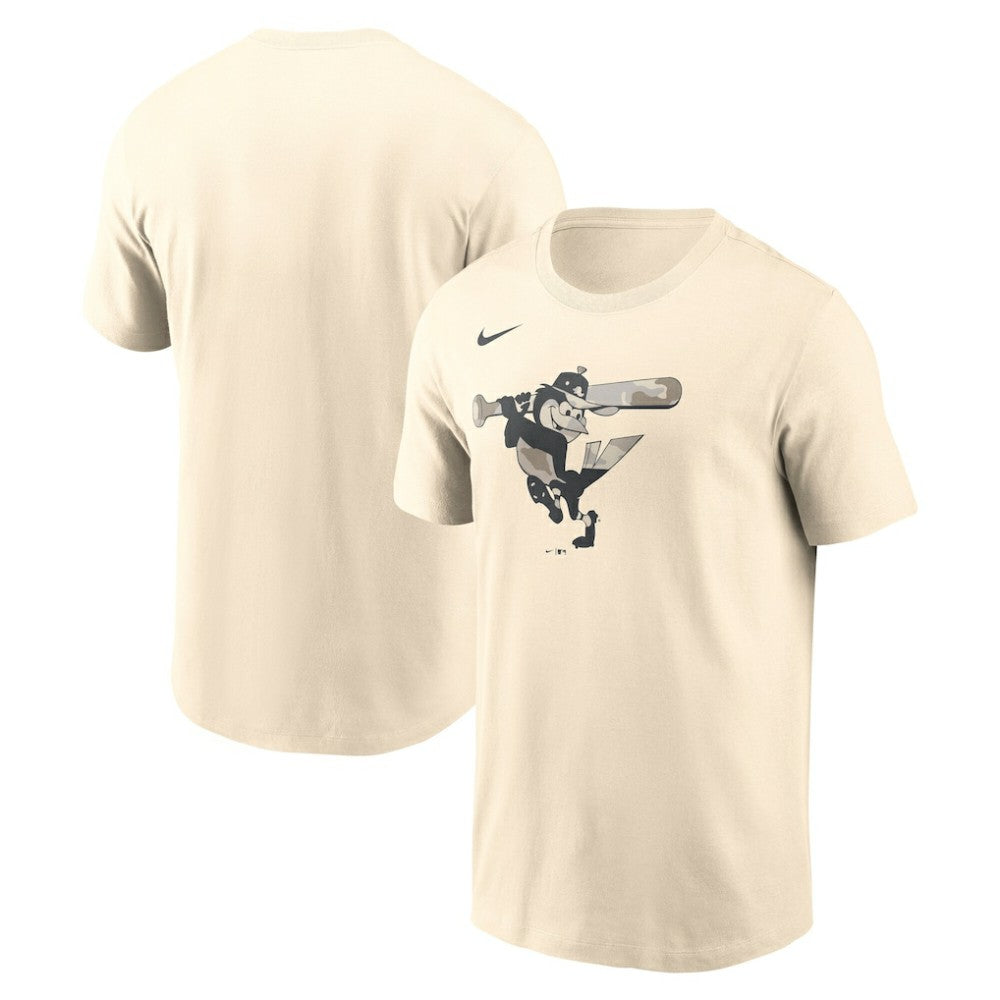 Baltimore Orioles Nike Camo Logo T-Shirt - Cream - Nike Sale