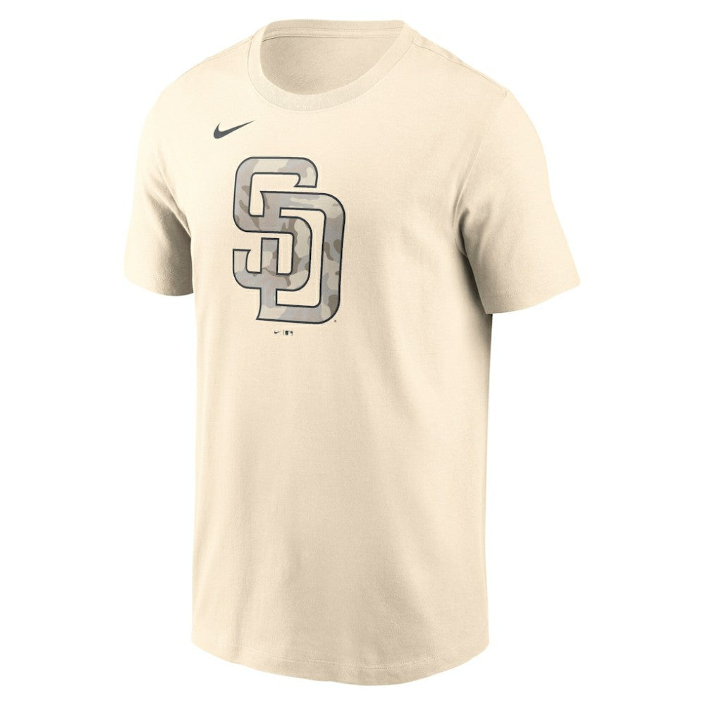 San Diego Padres Nike Camo Logo T-Shirt - Cream - Nike Discount
