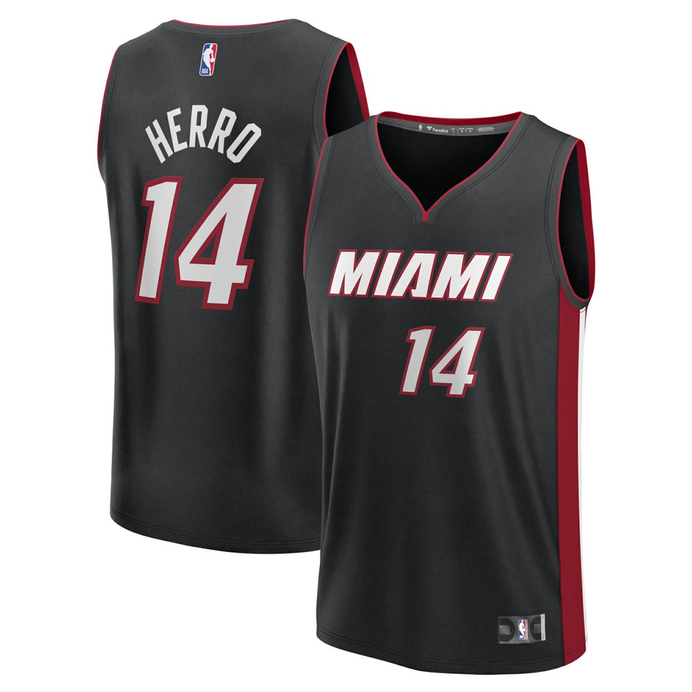 Tyler Herro Miami Heat Fast Break Replica Player Jersey Black Icon Edition | Fanatics US