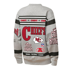Mitchell & Ness Kansas City Chiefs Youth Throwback All-Over Print Fleece Sweatshirt Gray