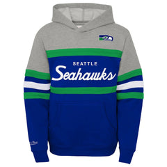 Mitchell & Ness Seattle Seahawks Youth Throwback Head Coach Pullover Hoodie Royal