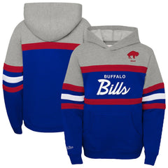 Mitchell & Ness Buffalo Bills Youth Throwback Head Coach Pullover Hoodie Royal