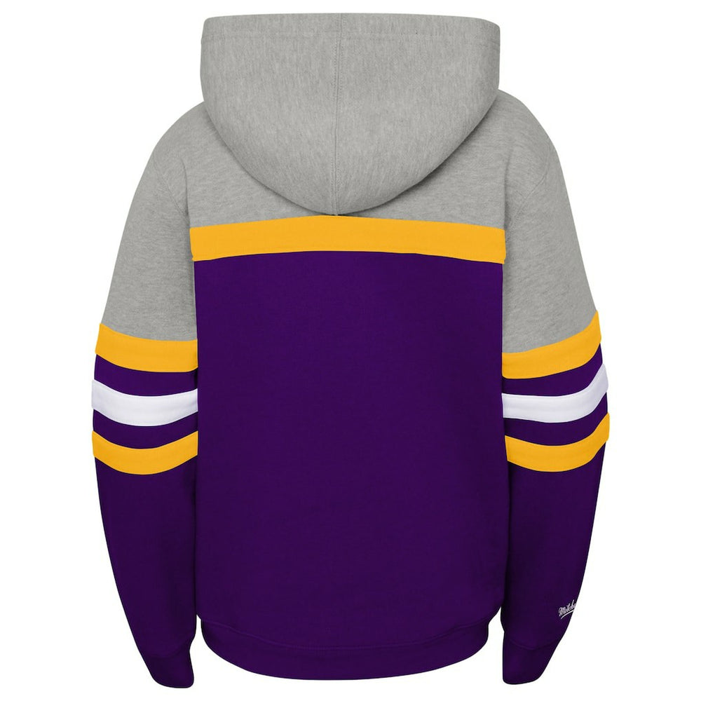 Mitchell & Ness Minnesota Vikings Youth Throwback Head Coach Pullover Hoodie Purple