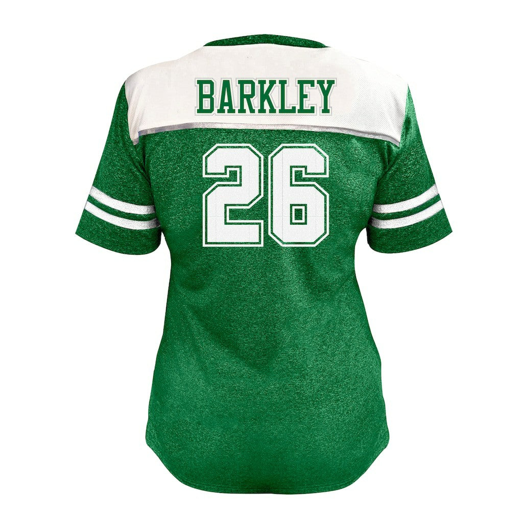 Fanatics Saquon Barkley Philadelphia Eagles Women's Plus Size Bling V-Neck T-Shirt White