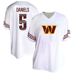 Fanatics Jayden Daniels Washington Commanders Women's Plus Size Fashion Jersey White