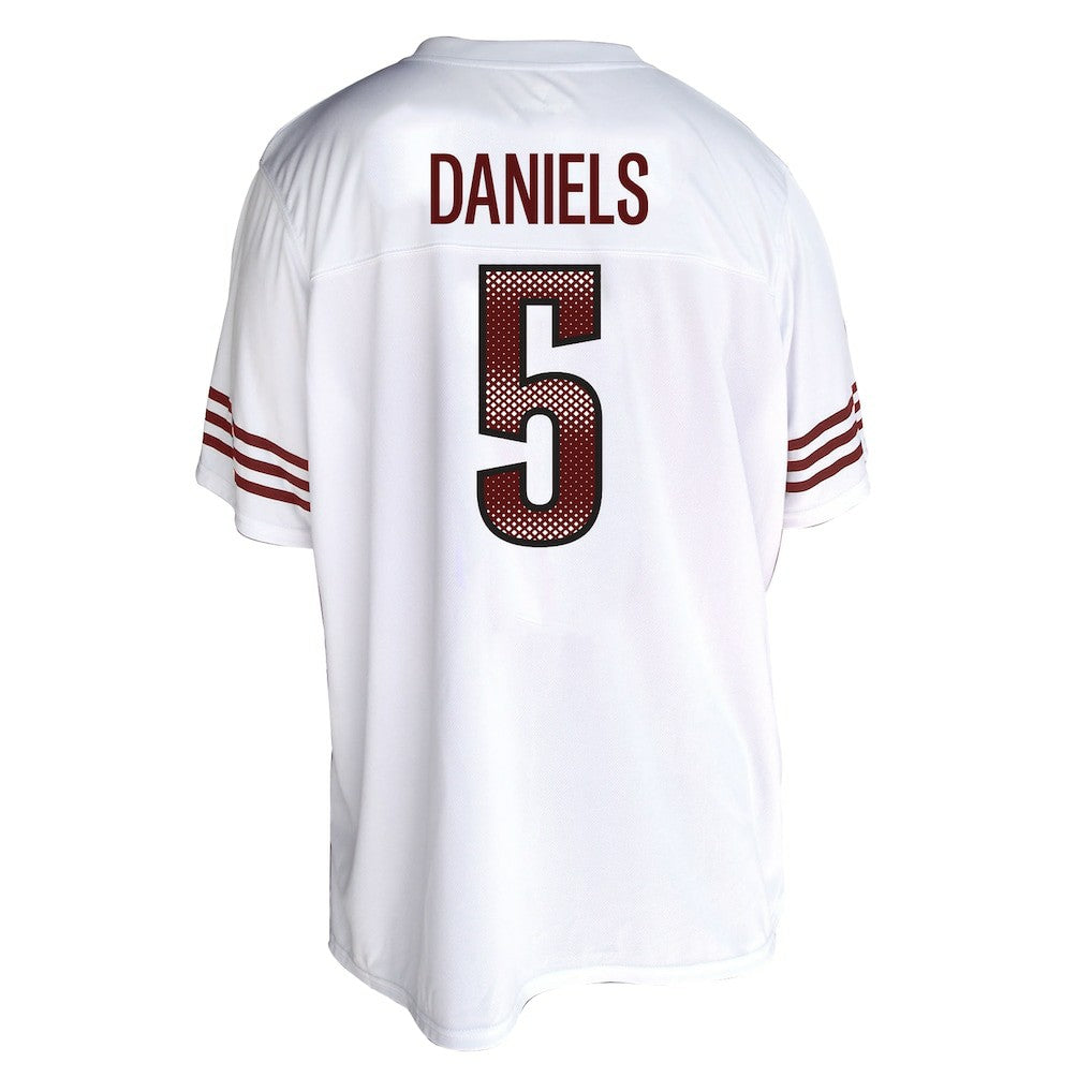Fanatics Jayden Daniels Washington Commanders Women's Plus Size Fashion Jersey White