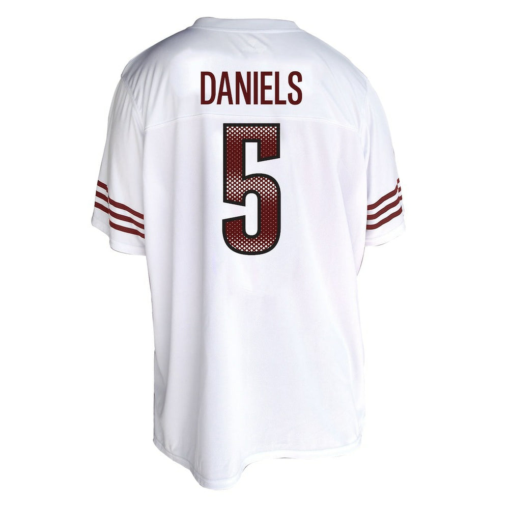 Fanatics Jayden Daniels Washington Commanders Women's Plus Size Fashion Jersey White