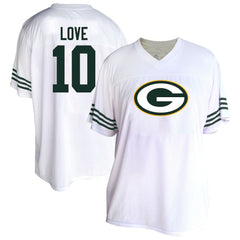 Fanatics Jordan Love Green Bay Packers Women's Plus Size Fashion Jersey White