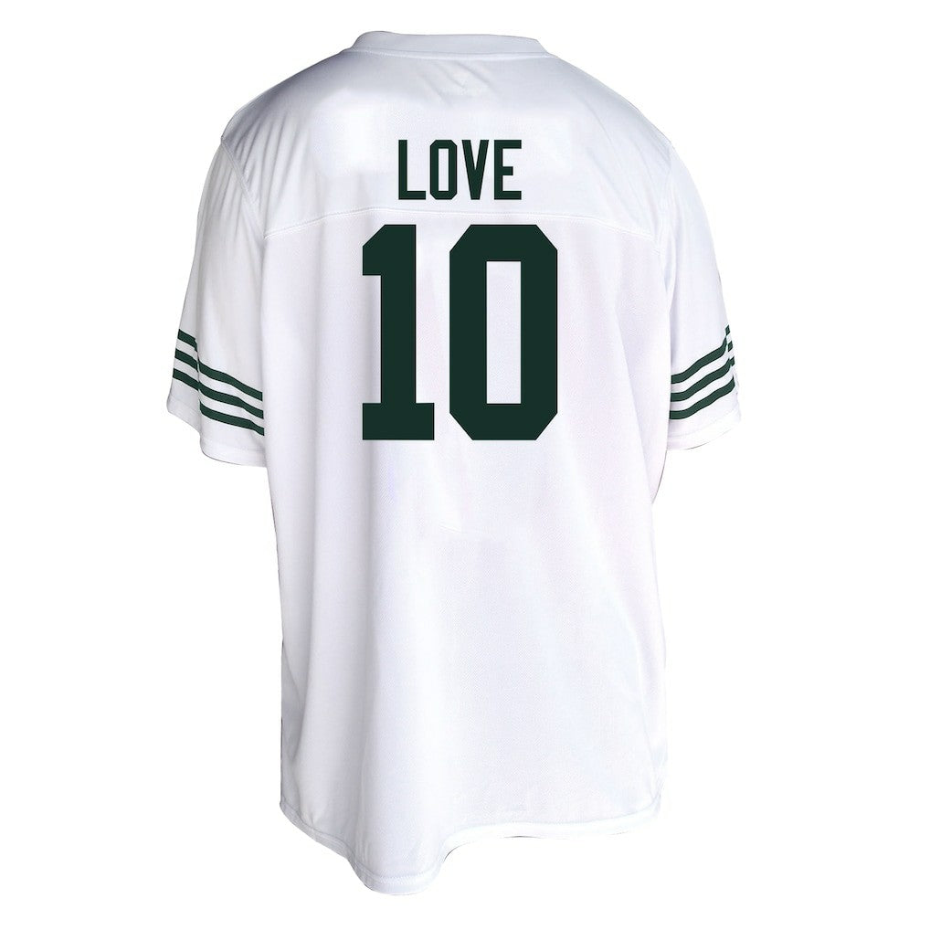 Fanatics Jordan Love Green Bay Packers Women's Plus Size Fashion Jersey White