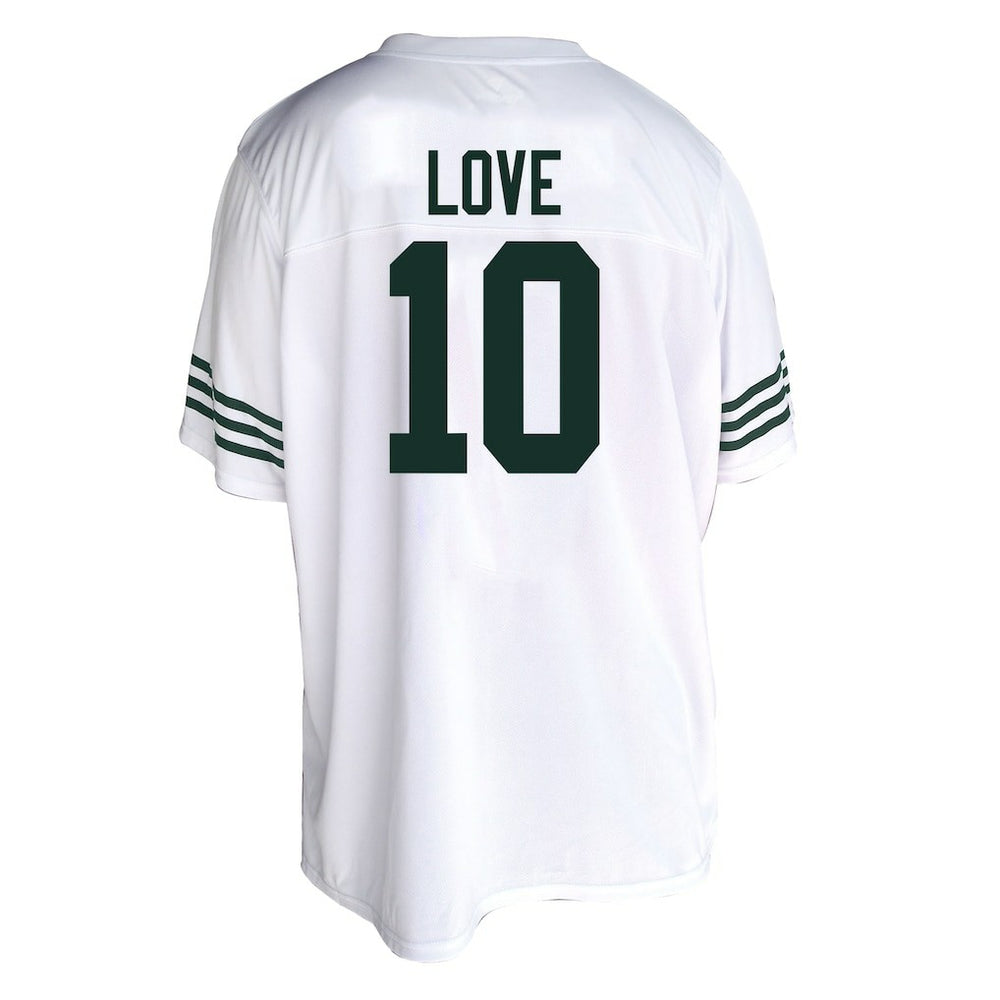 Fanatics Jordan Love Green Bay Packers Women's Plus Size Fashion Jersey White