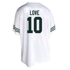 Fanatics Jordan Love Green Bay Packers Women's Plus Size Fashion Jersey White