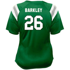 Fanatics Saquon Barkley Philadelphia Eagles Women's Plus Size Name & Number Raglan Lace V-Neck T-Shirt Kelly Green