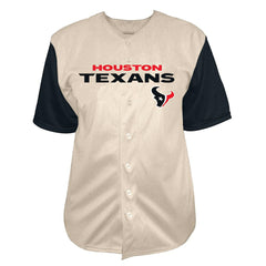 Fanatics C.J. Stroud Houston Texans Big & Tall Baseball Button-Up Shirt Cream