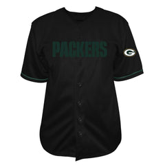 Fanatics Jordan Love Green Bay Packers Big & Tall Baseball Button-Up Shirt Black