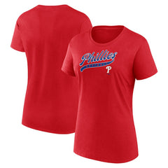 Philadelphia Phillies Fanatics Women's Start To Finish T-Shirt - Red - Fanatics Sale