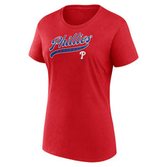 Philadelphia Phillies Fanatics Women's Start To Finish T-Shirt - Red - Fanatics Sale