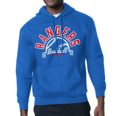 Texas Rangers Starter Half Ball Team Graphic Pullover Hoodie - Royal - MLB Discount