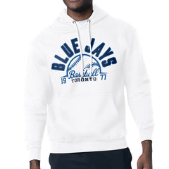 Toronto Blue Jays Starter Half Ball Team Graphic Pullover Hoodie - White - MLB Sale